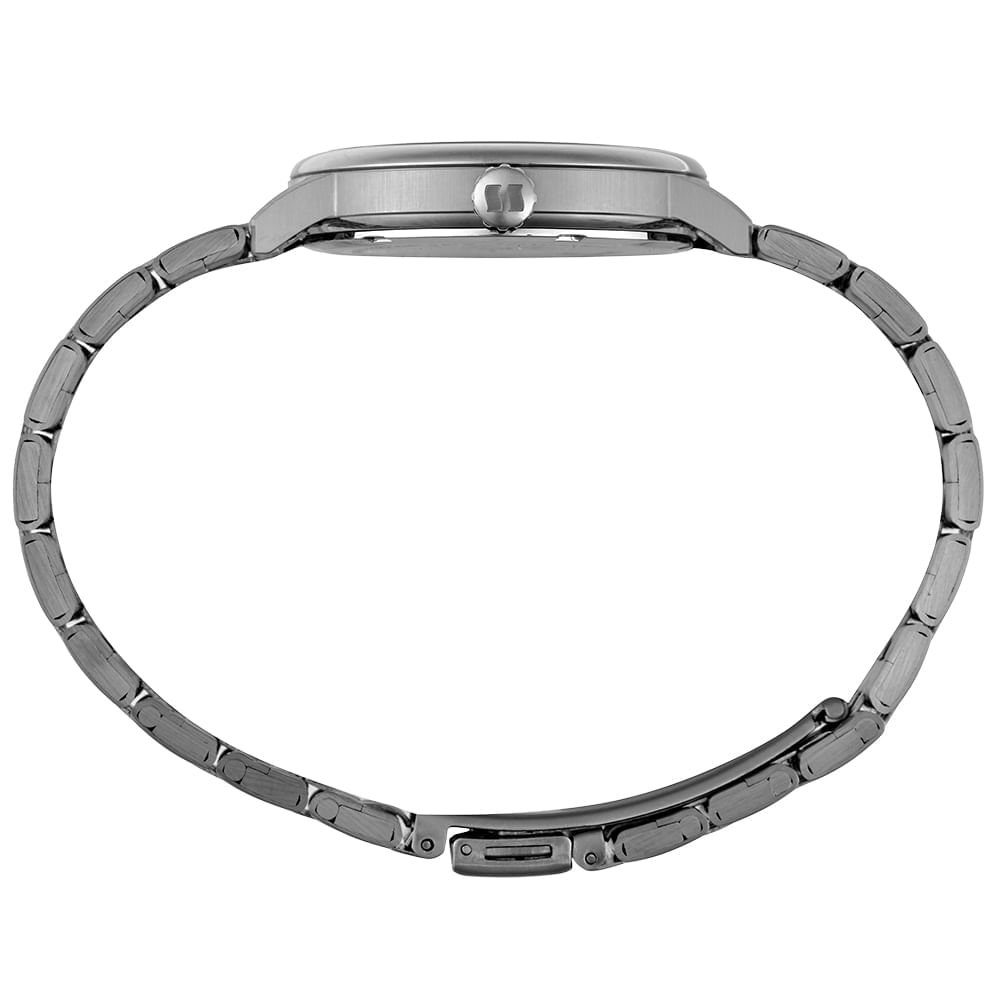 Relógio Feminino Analógico Cristais Mostrador Azul Azul 2