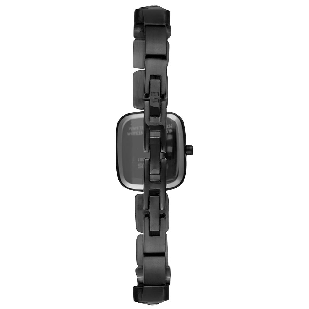 Relógio Feminino Preto com Pedras Cravejadas Preto 4