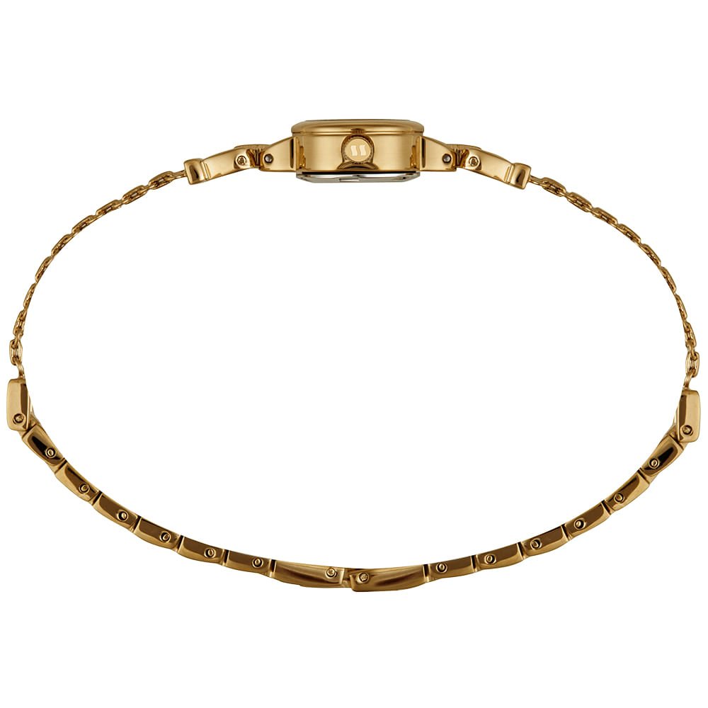 Relógio Feminino Dourado Caixa Micro Corrente Dourado 4