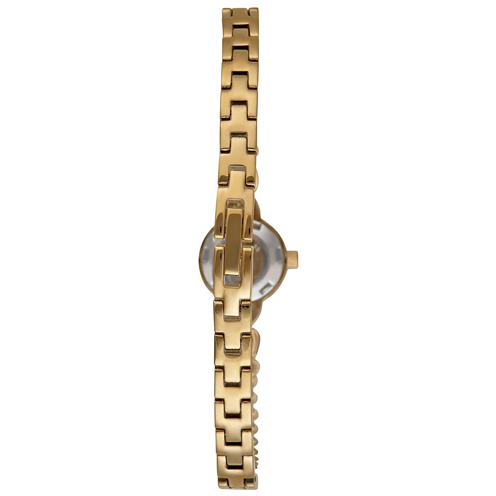 Relógio Feminino Dourado Caixa Micro Corrente Dourado 5