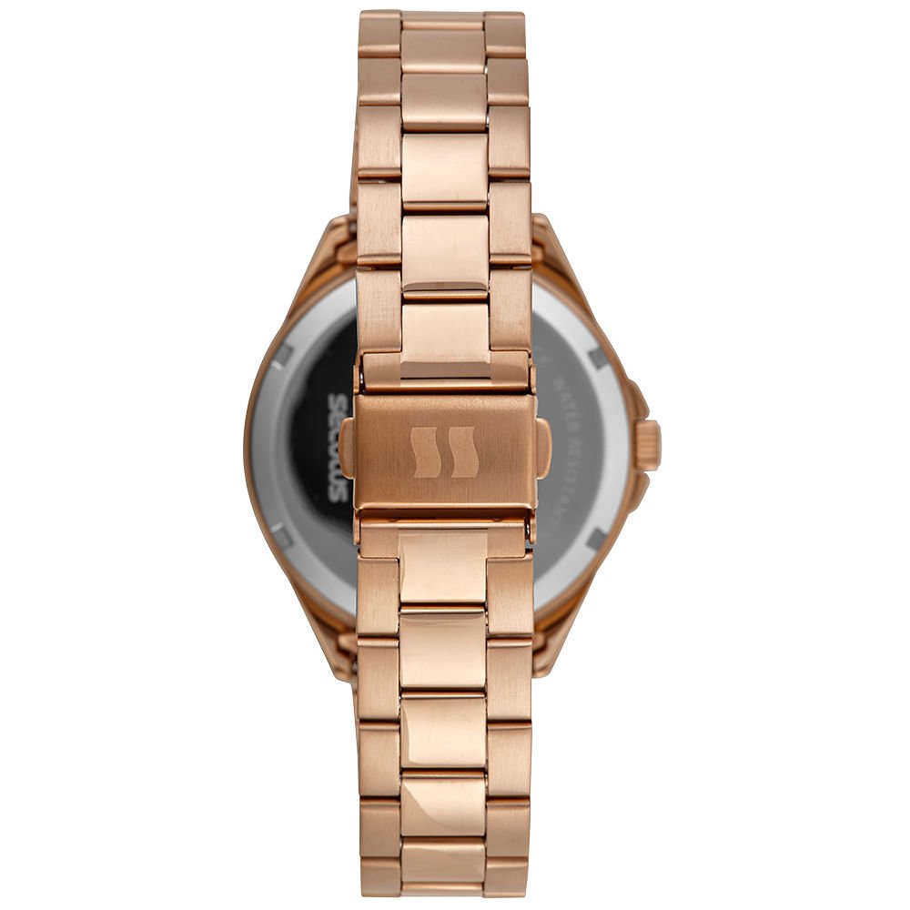 Relógio Feminino Analógico Marrom Aço em Ceramica Marrom 4