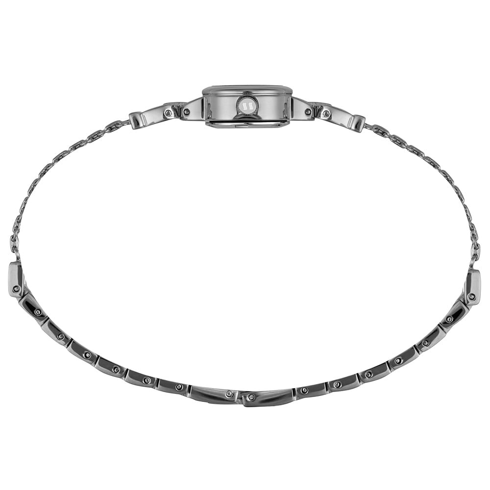 Relógio Feminino Prata Caixa Micro Corrente Delicada Prata 4