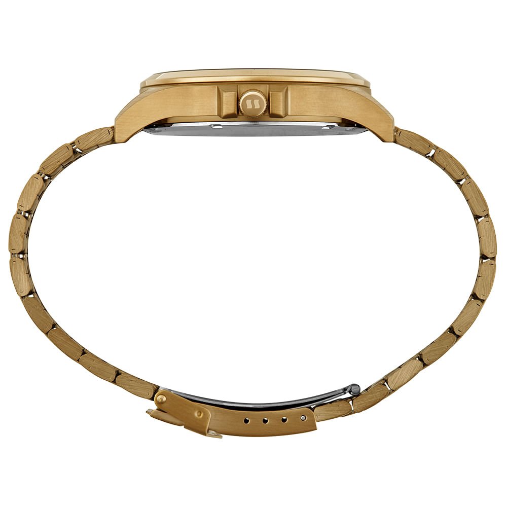 Relógio Masculino Analógico Elegante Dourado Dourado 2