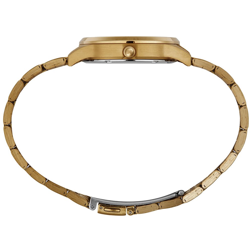 Relógio Feminino Analógico Dourado em Cristais Dourado 2