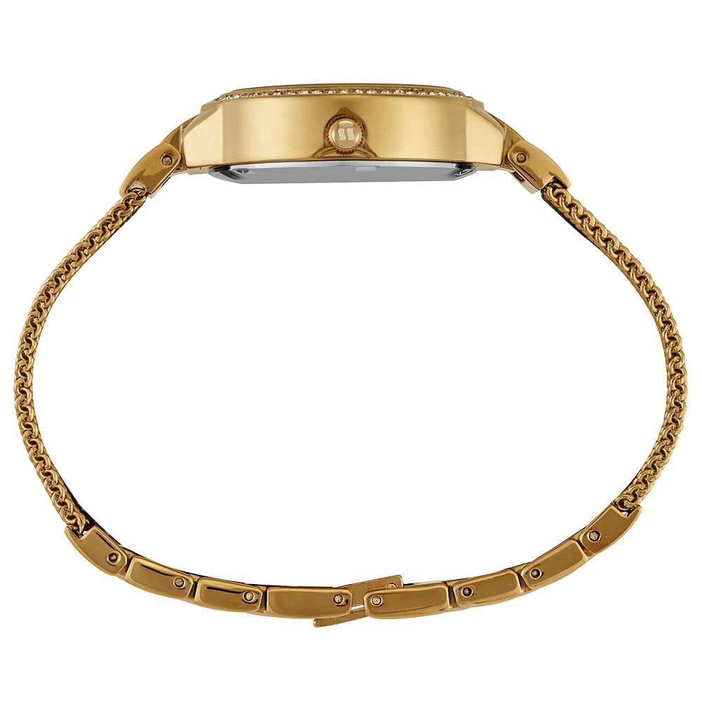 Relógio Feminino Analógico Elegante Dourado Minimalista Dourado 2