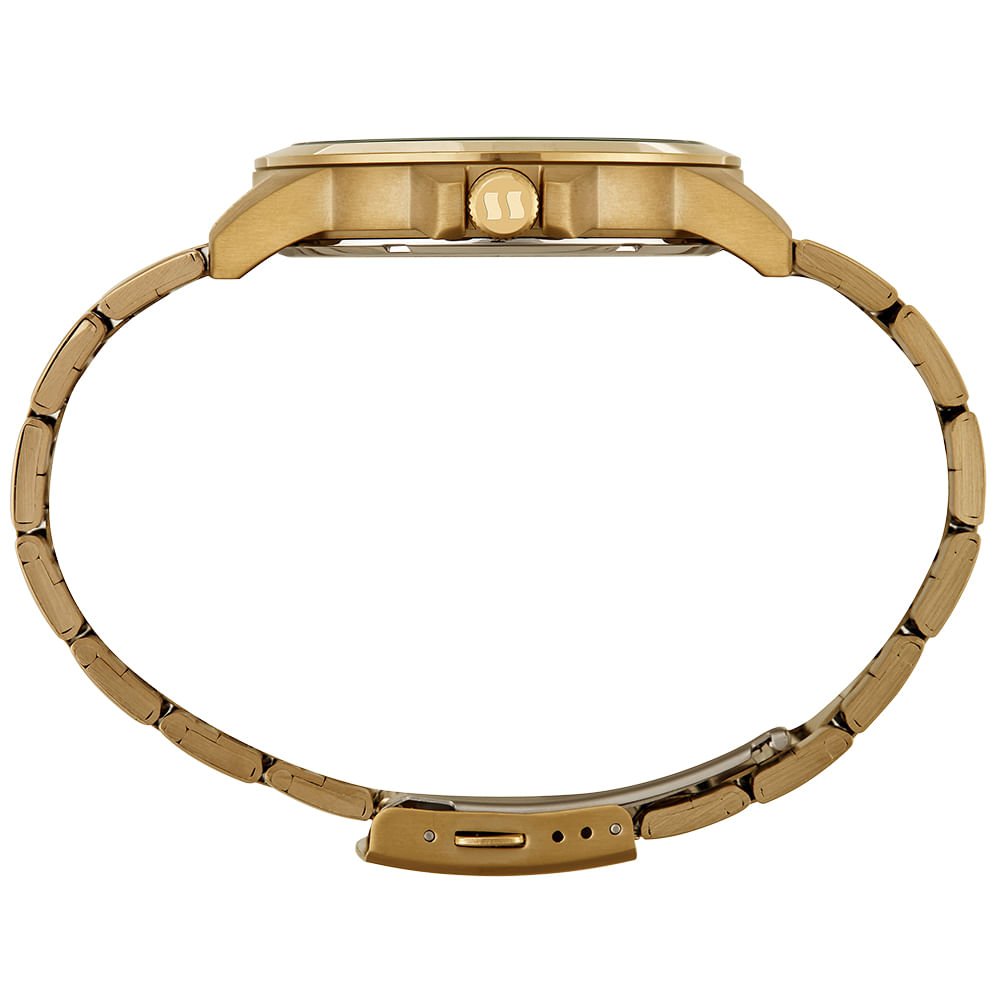 Relógio Masculino Casual Todo em Aço Mostrador Azul Azul 2