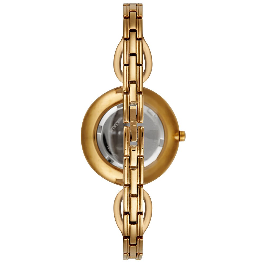Relógio Feminino Analógico Moon Stone Cristais Dourado Dourado 4