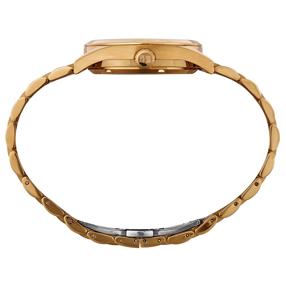 Relógio Masculino Automático em Aço Dourado Dourado 4