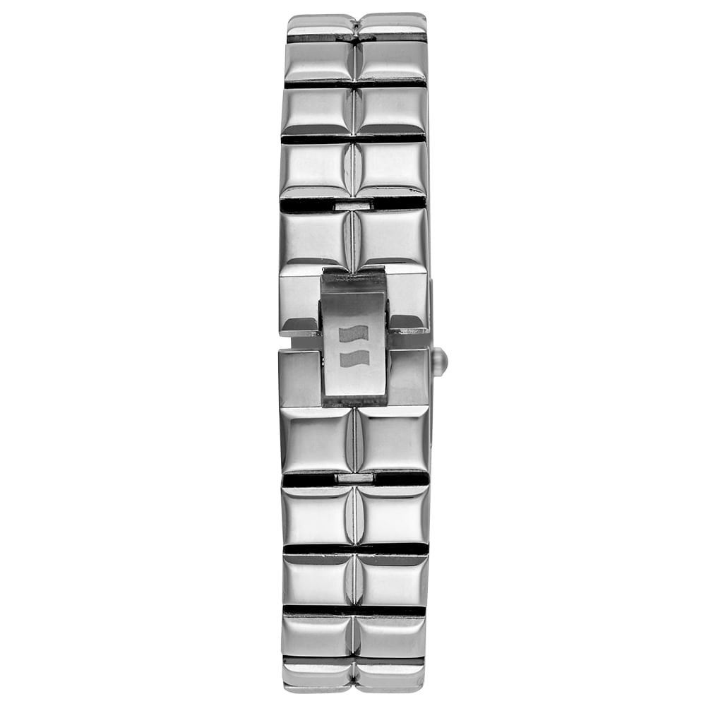 Relógio Feminino Bangle Cristais Swarovski Prateado Prata 3