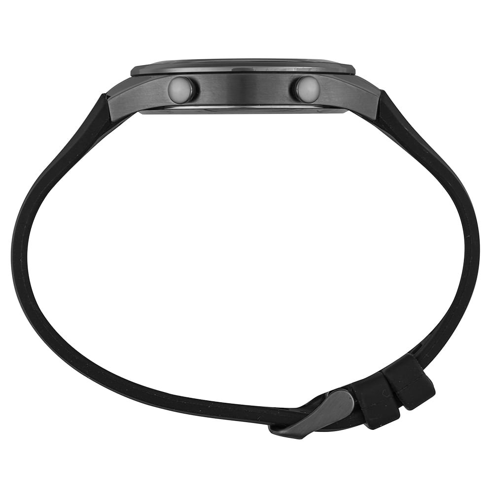 Relógio Masculino Digital Esportivo Silicone Preto Preto 3