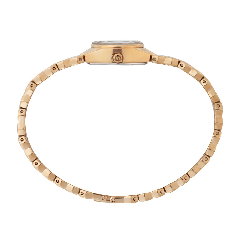 Relógio Feminino Dourado Metal Aço Joalheria Dourado 3