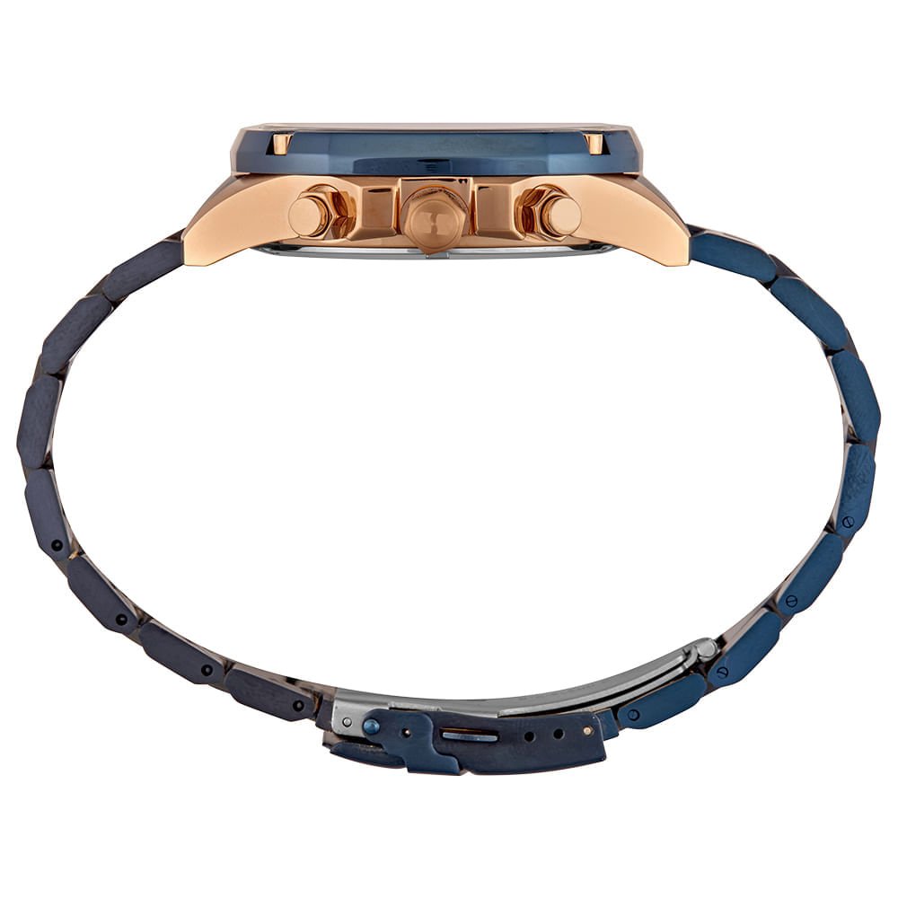 Relógio Masculino Cerâmica Azul Cronógrafo Azul 3