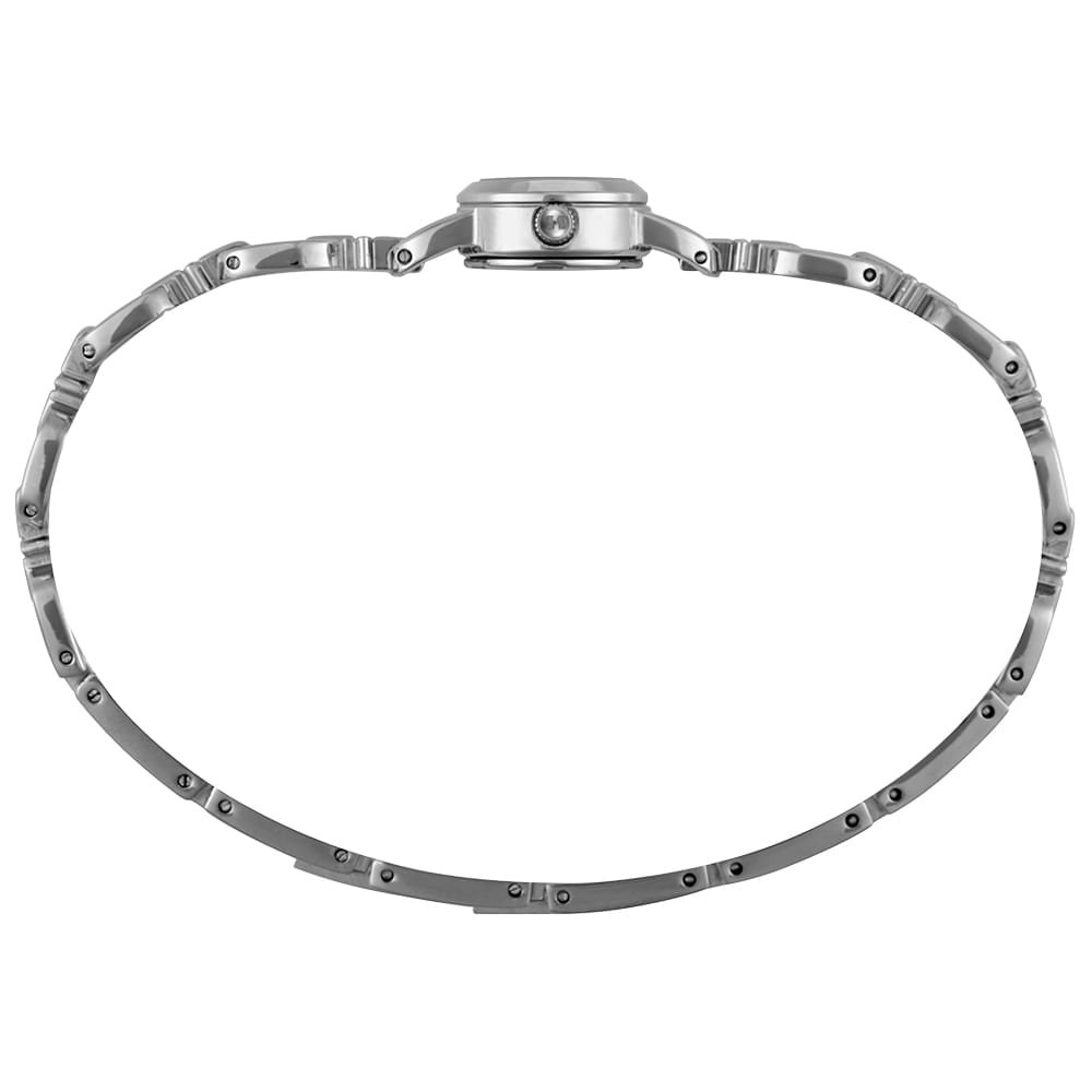 Relógio Feminino Prata Mini Pulseira Corrente Prata 3