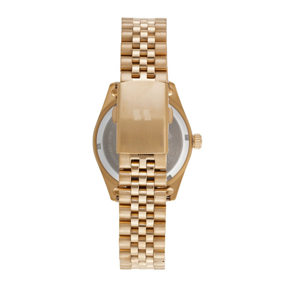 Relógio Automático Masculino Sunset Aço Dourado Dourado 2