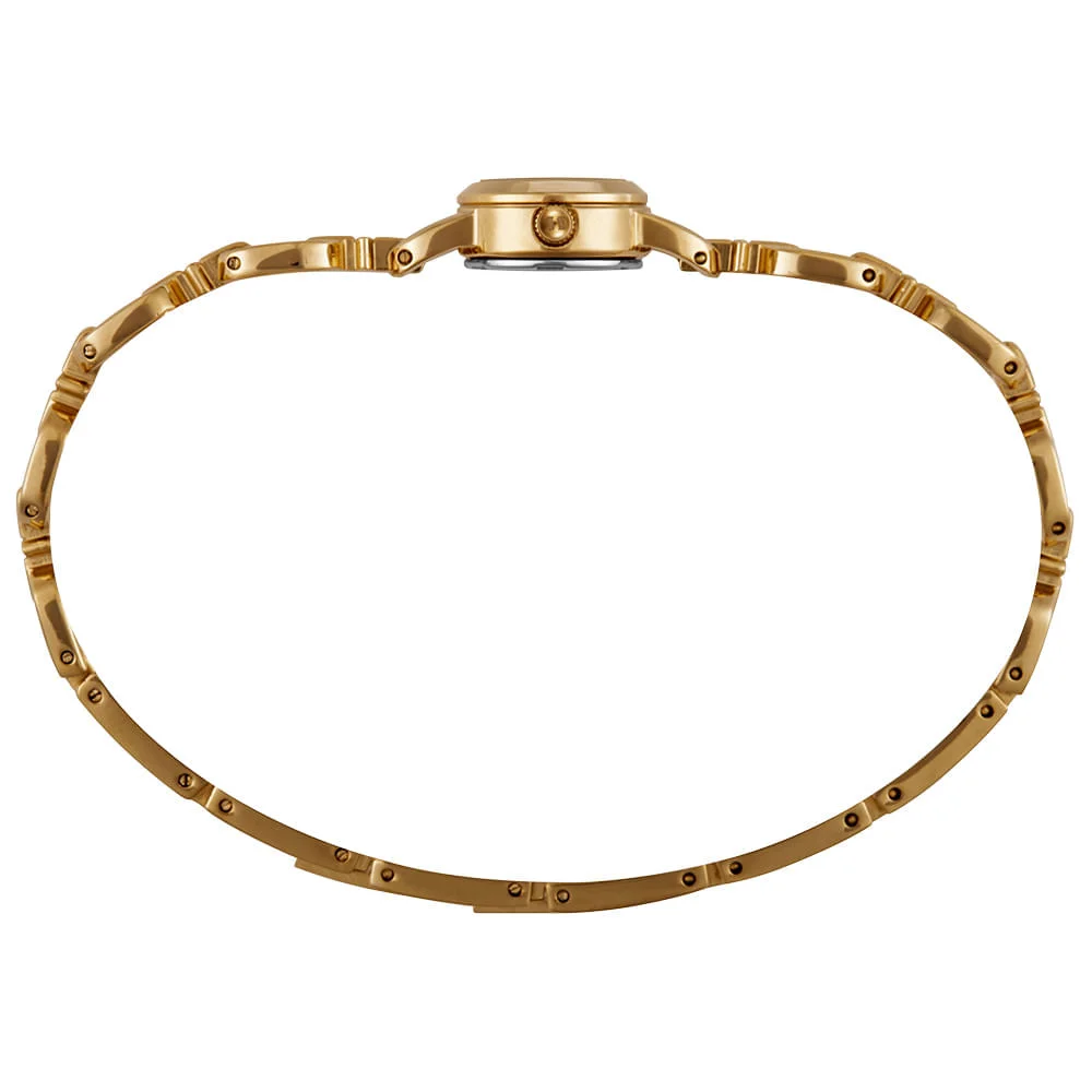 Relógio Feminino Dourado Mini Detalhe Cristal Dourado 3