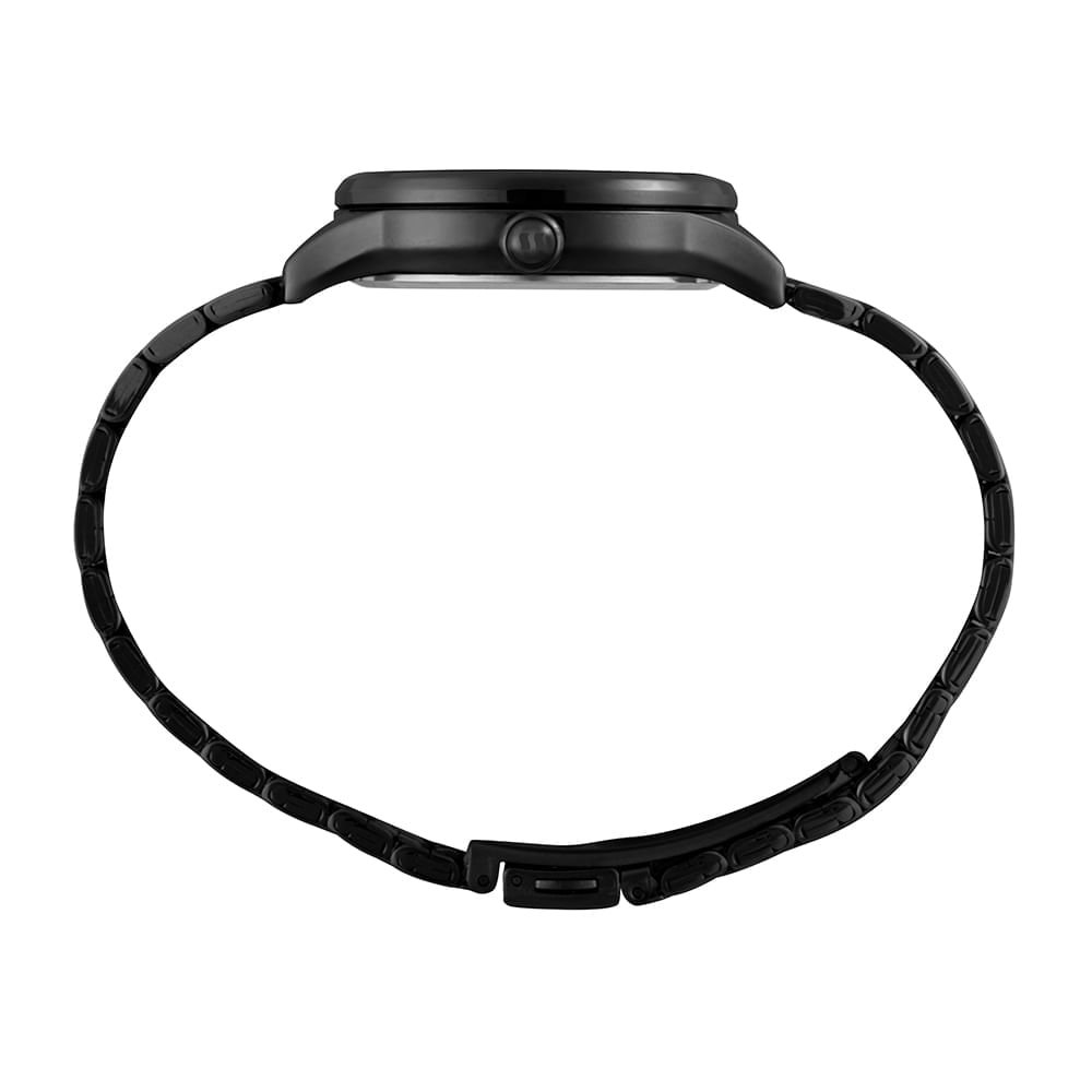 Relógio Feminino Anadigi Black Minimalista Dial Espelhado Preto 3