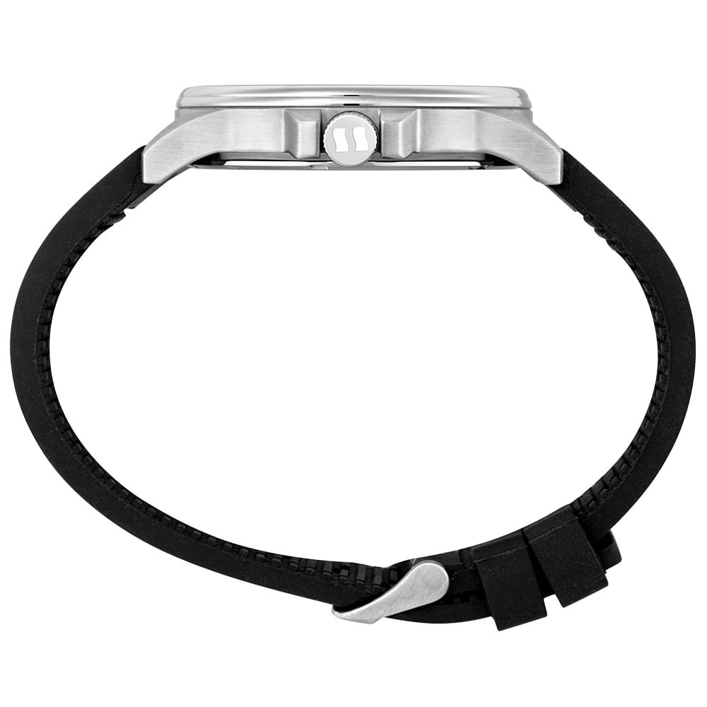 Relógio Masculino Analógico Esportivo Preto Visor Amplo Preto 2
