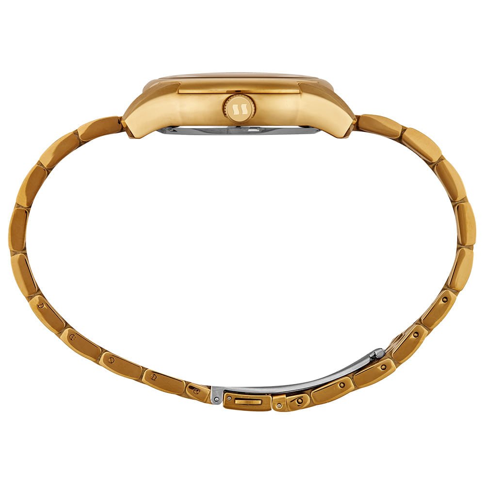 Relógio Masculino Automático Dourado Skeleton Dourado 3