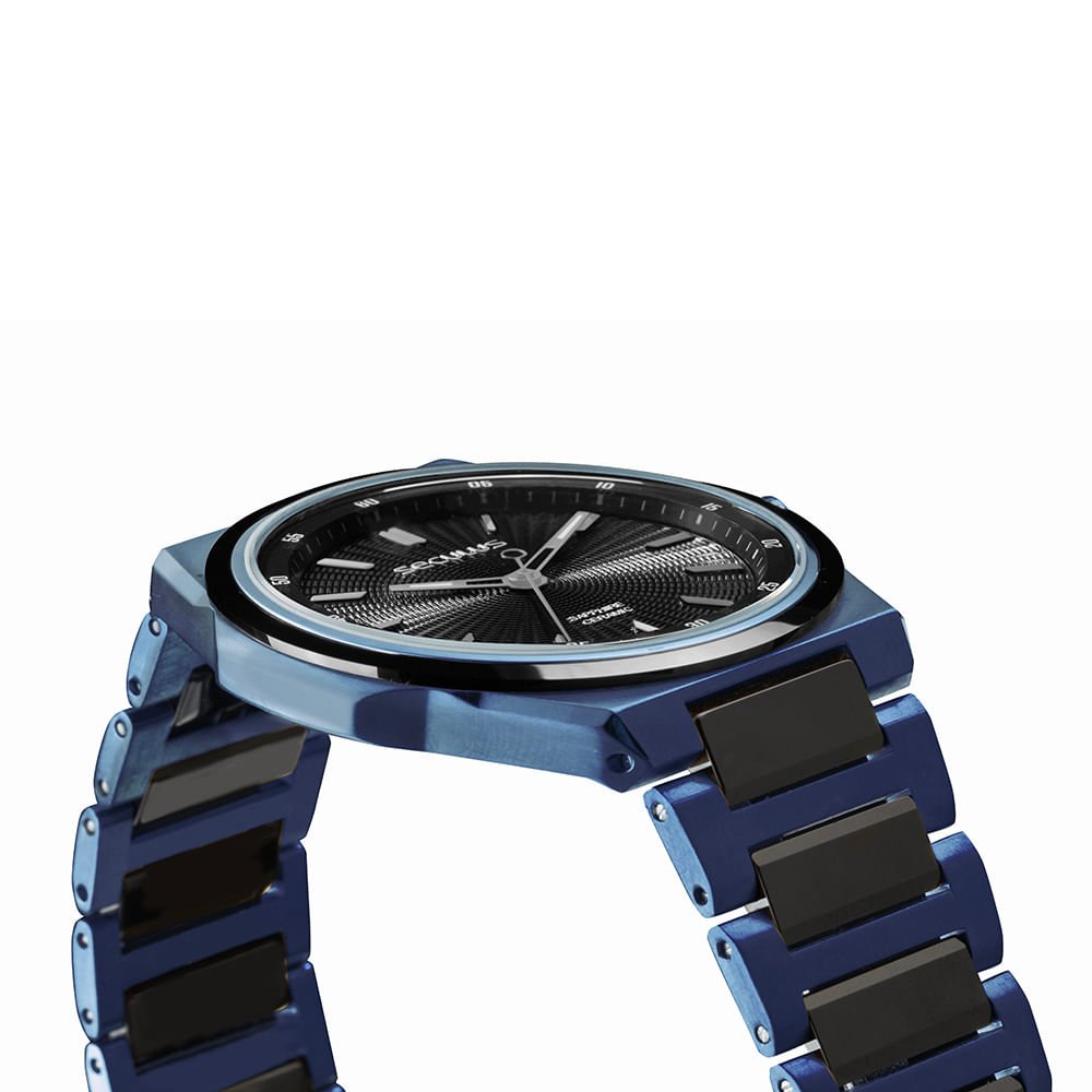 Relógio Masculino Kyoto Slim Azul Preto 2
