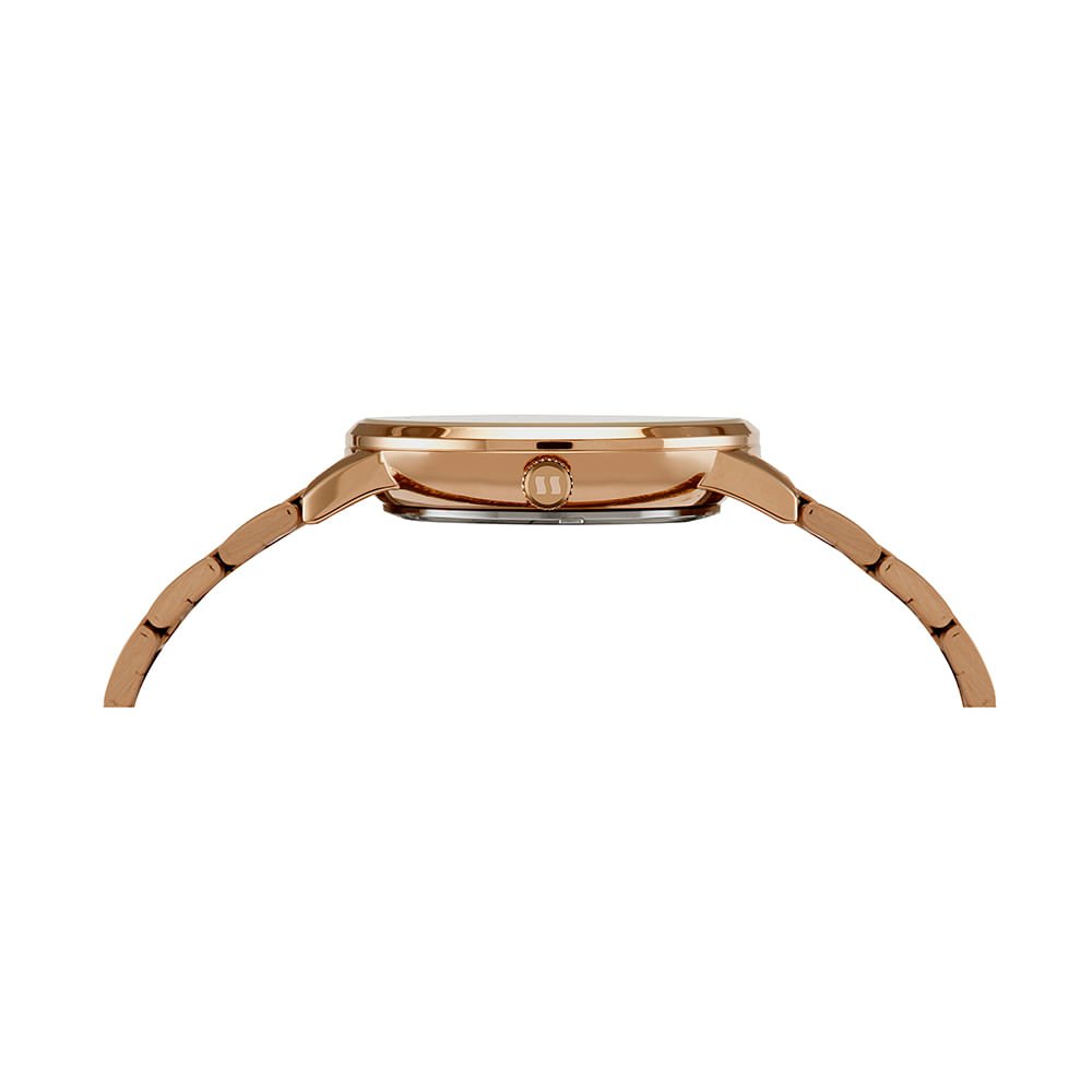 Relógio Feminino Moderno Rose Gold Rosa 4