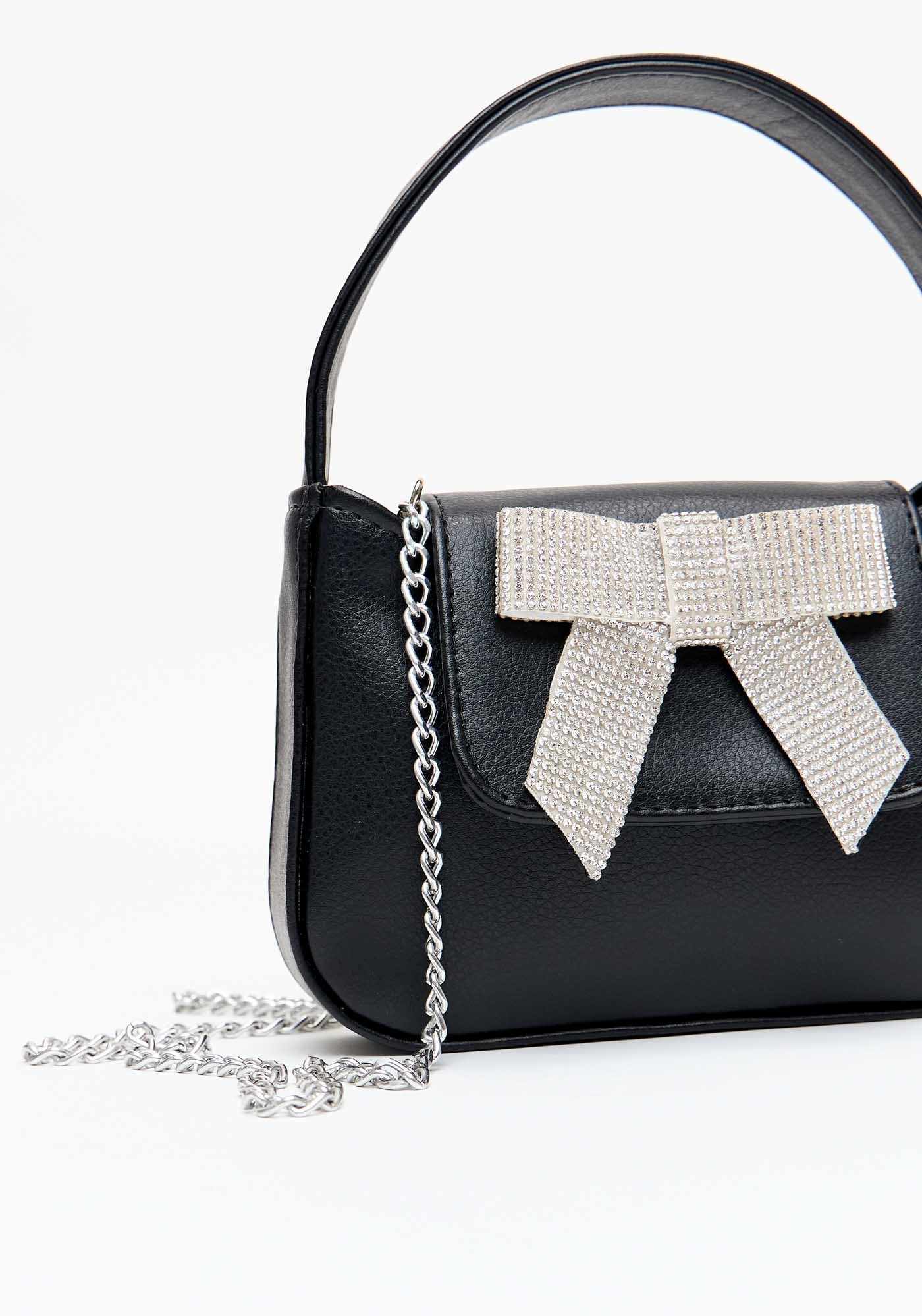 Bolsa Mini Tote Laço Preto 2