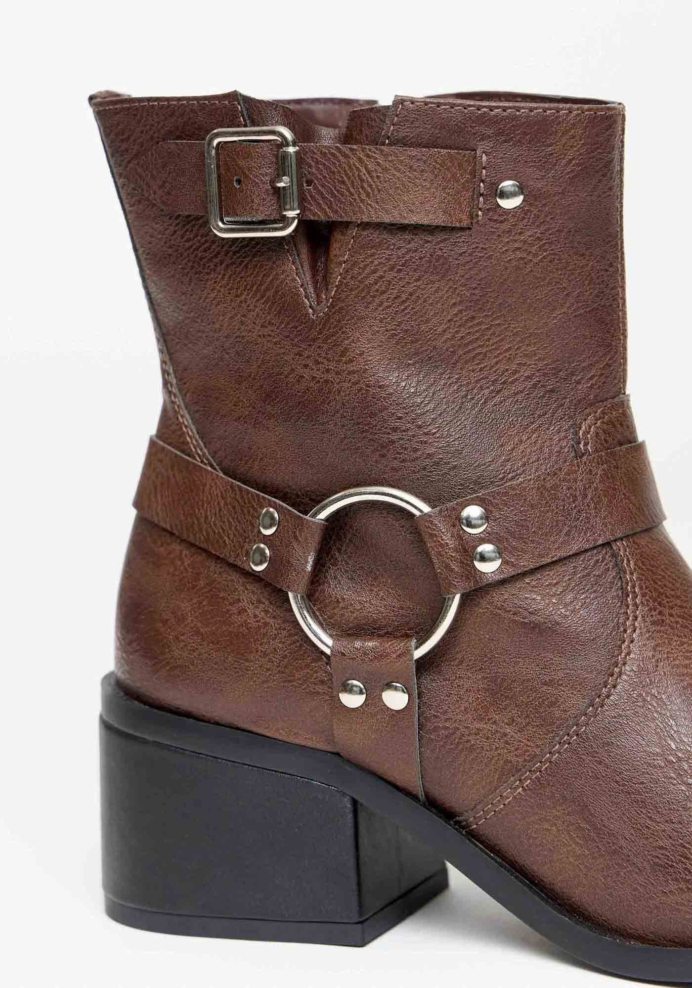 Bota Montaria Cano Baixo Marrom 3