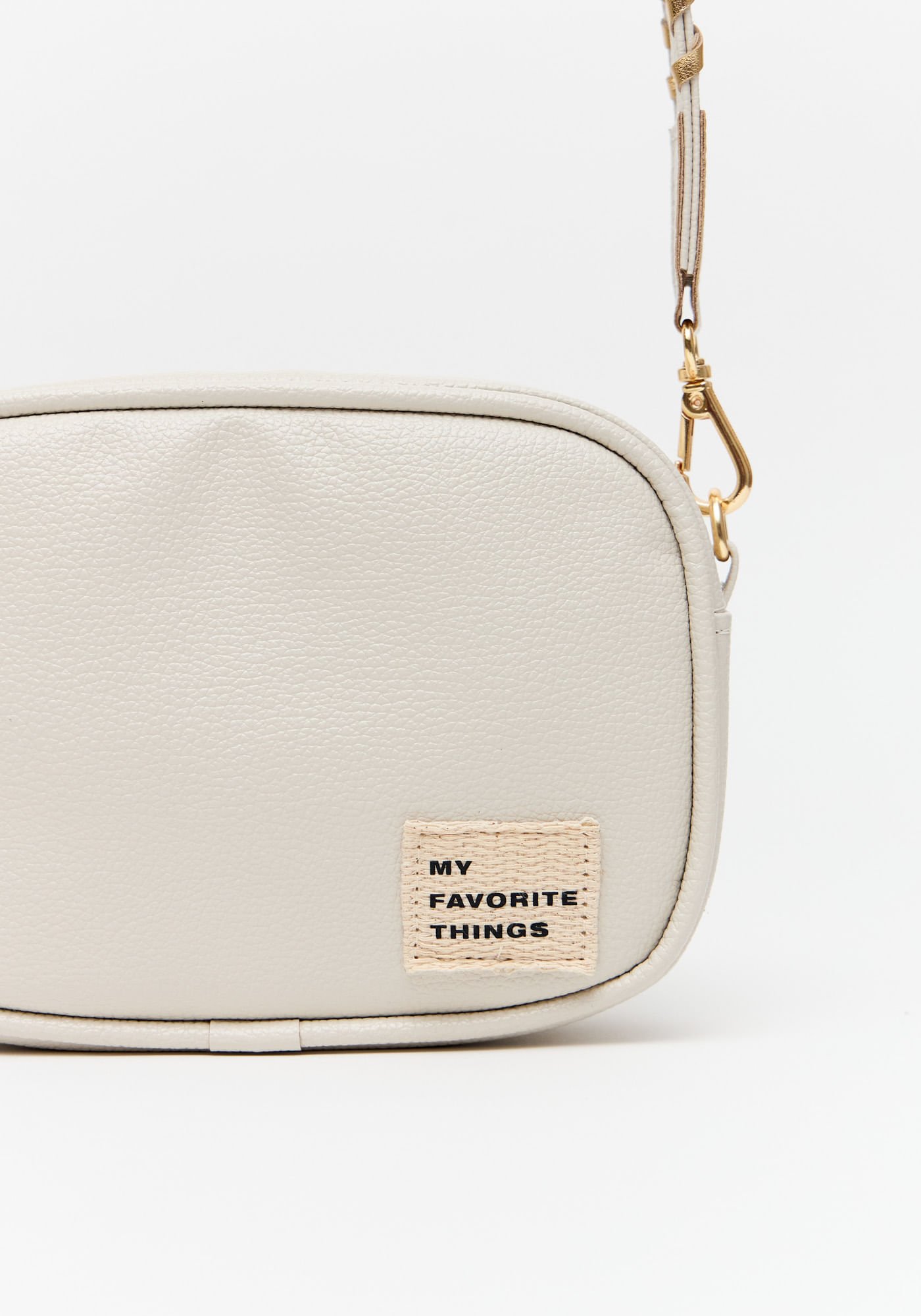 Bolsa Crossbody Com Alça Tramada Off White 2