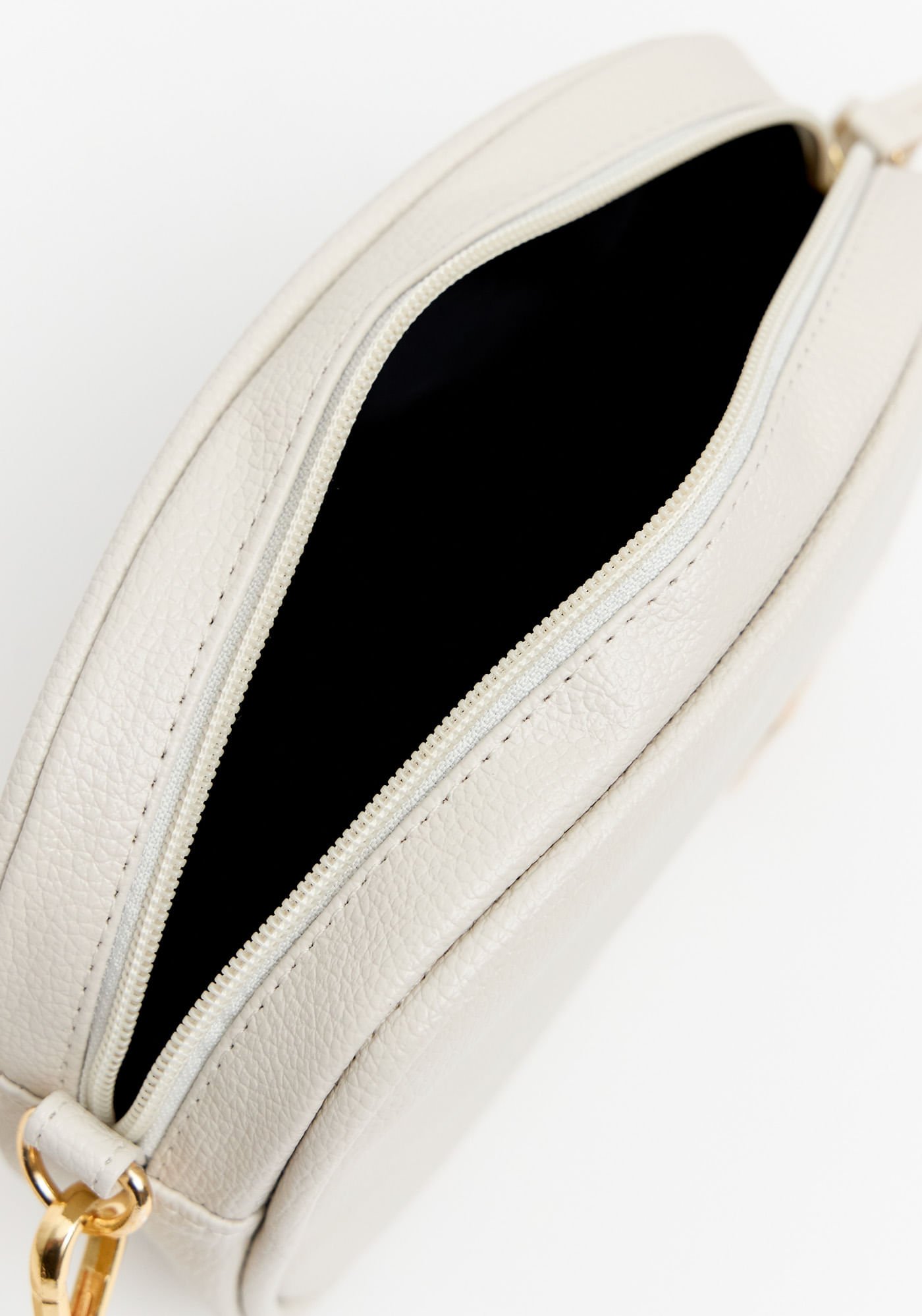 Bolsa Crossbody Com Alça Tramada Off White 4