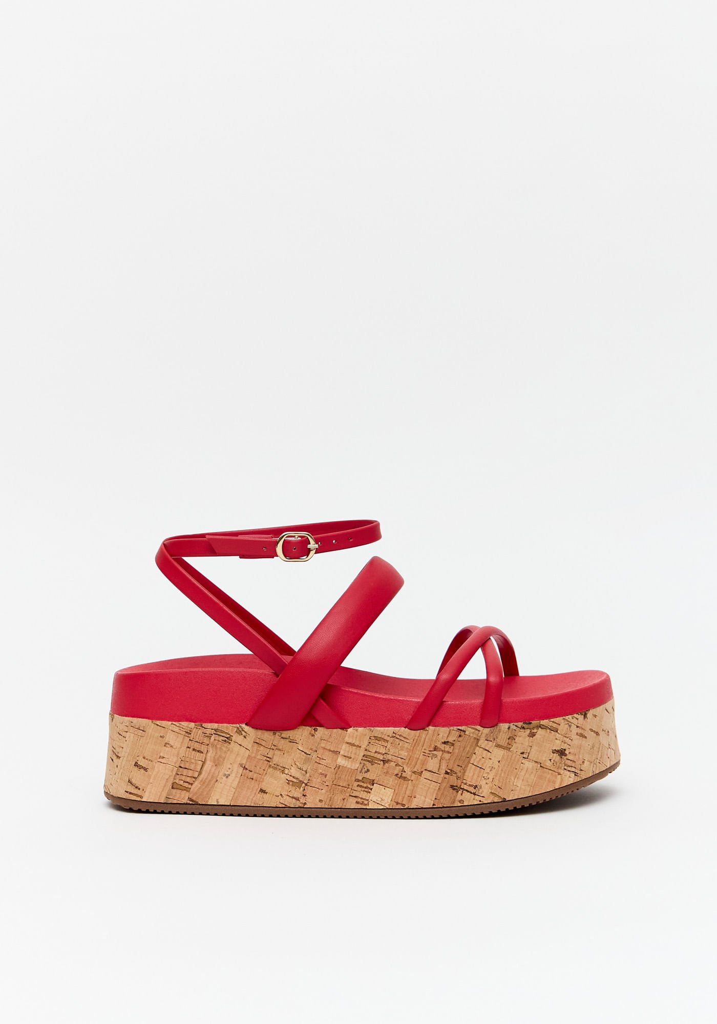 Sandália Anabela Cortiça