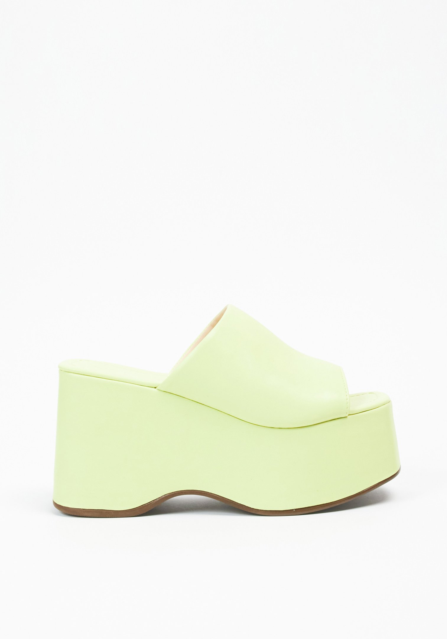 Anabela Mule Monocolor Verde Verde 2