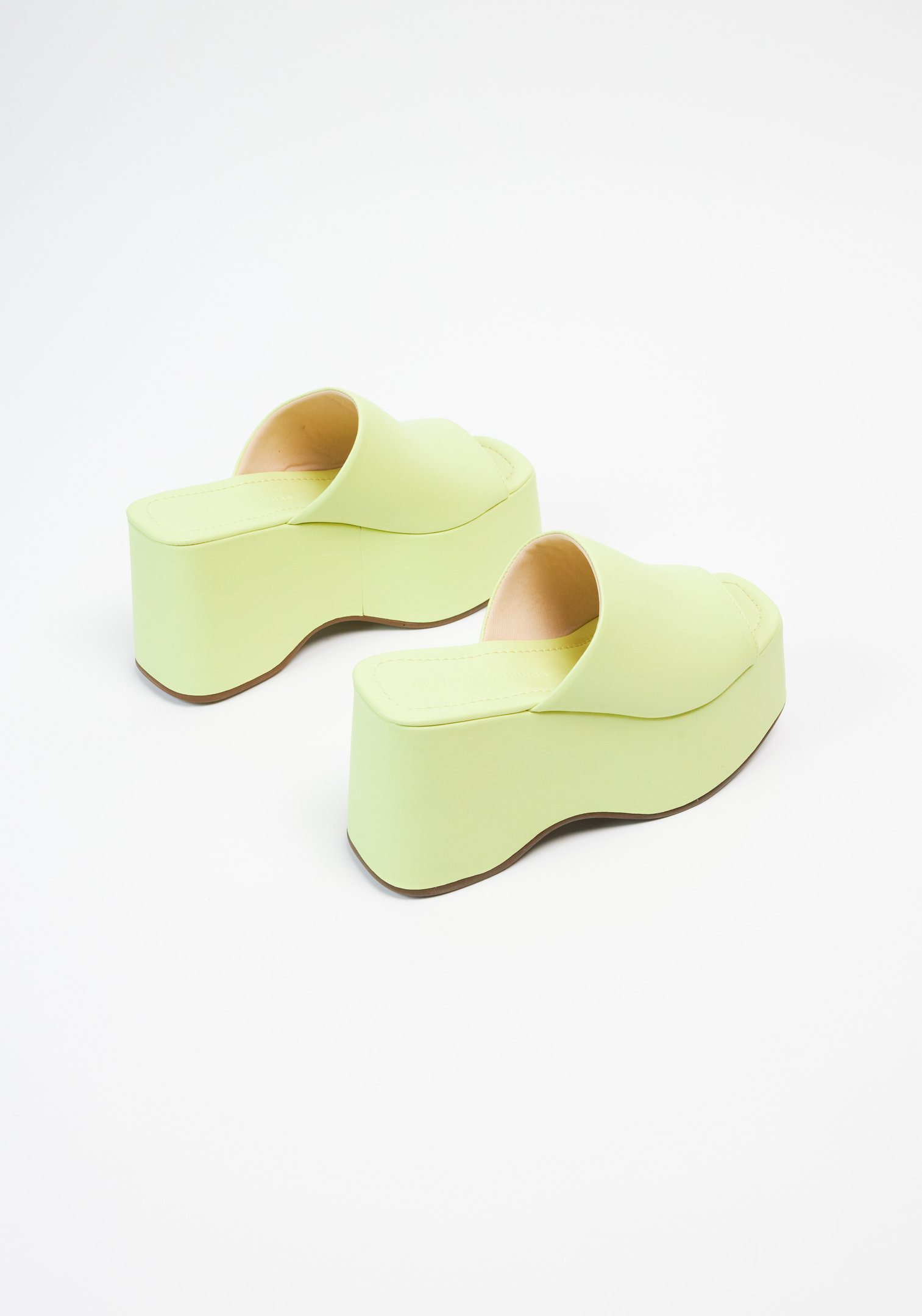 Anabela Mule Monocolor Verde Verde 4