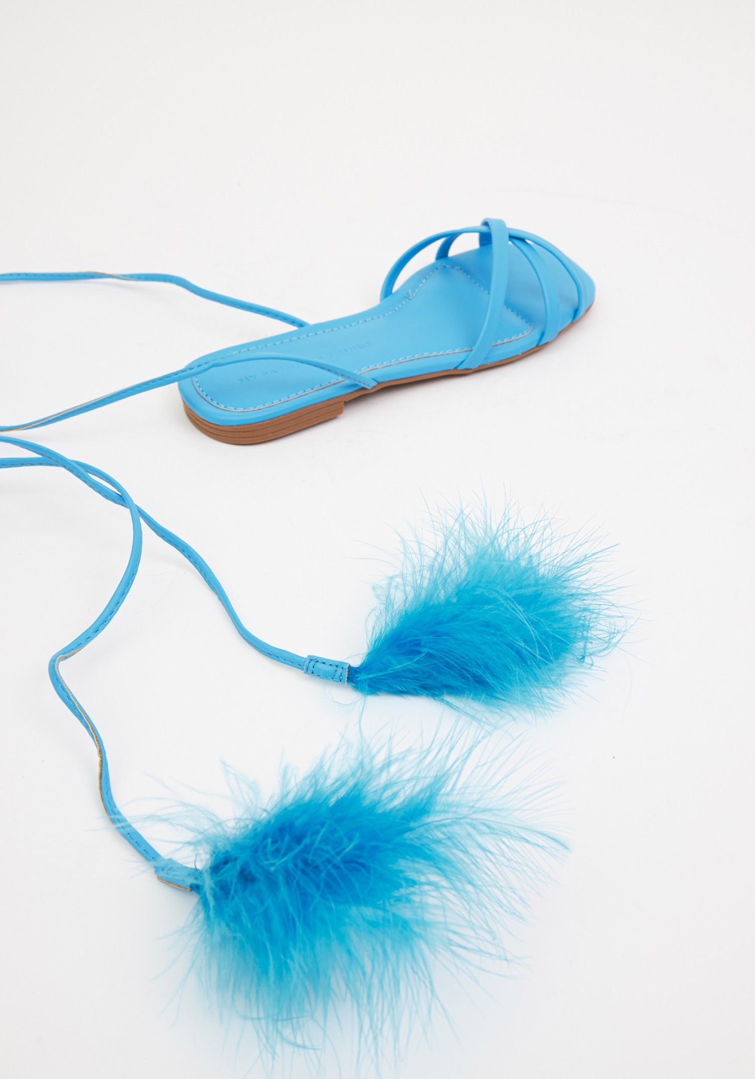 Rasteira Plumas Azul Azul 1