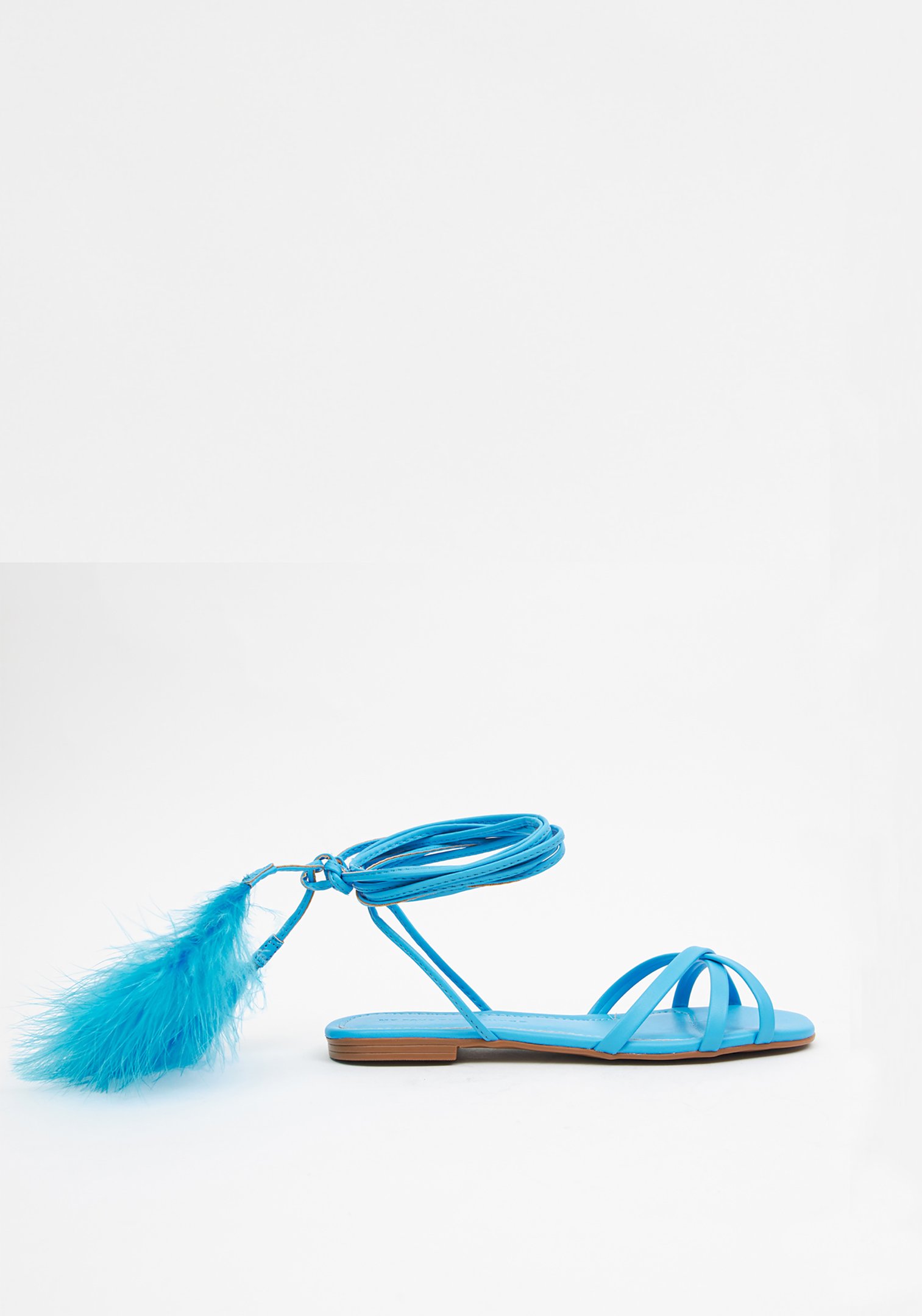 Rasteira Plumas Azul Azul 2