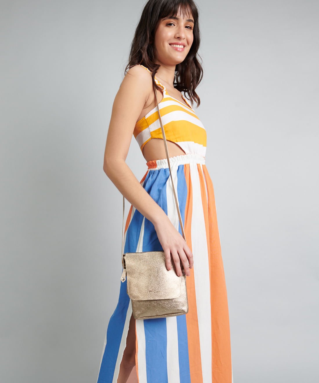 Bolsinha Duo Zip - Metalizado