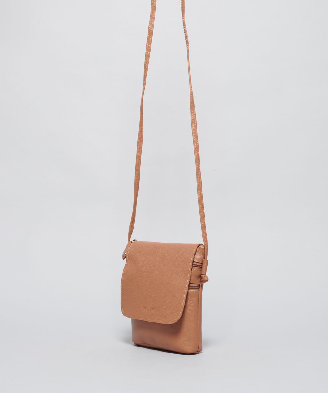 Bolsinha Duo Zip - Caramelo Bege 2