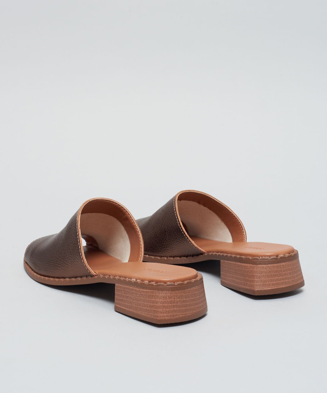 Salto Medio Mule - Bronze Dourado 3