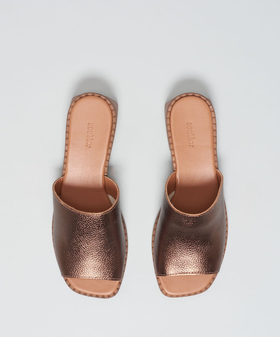 Salto Medio Mule - Bronze Dourado 4