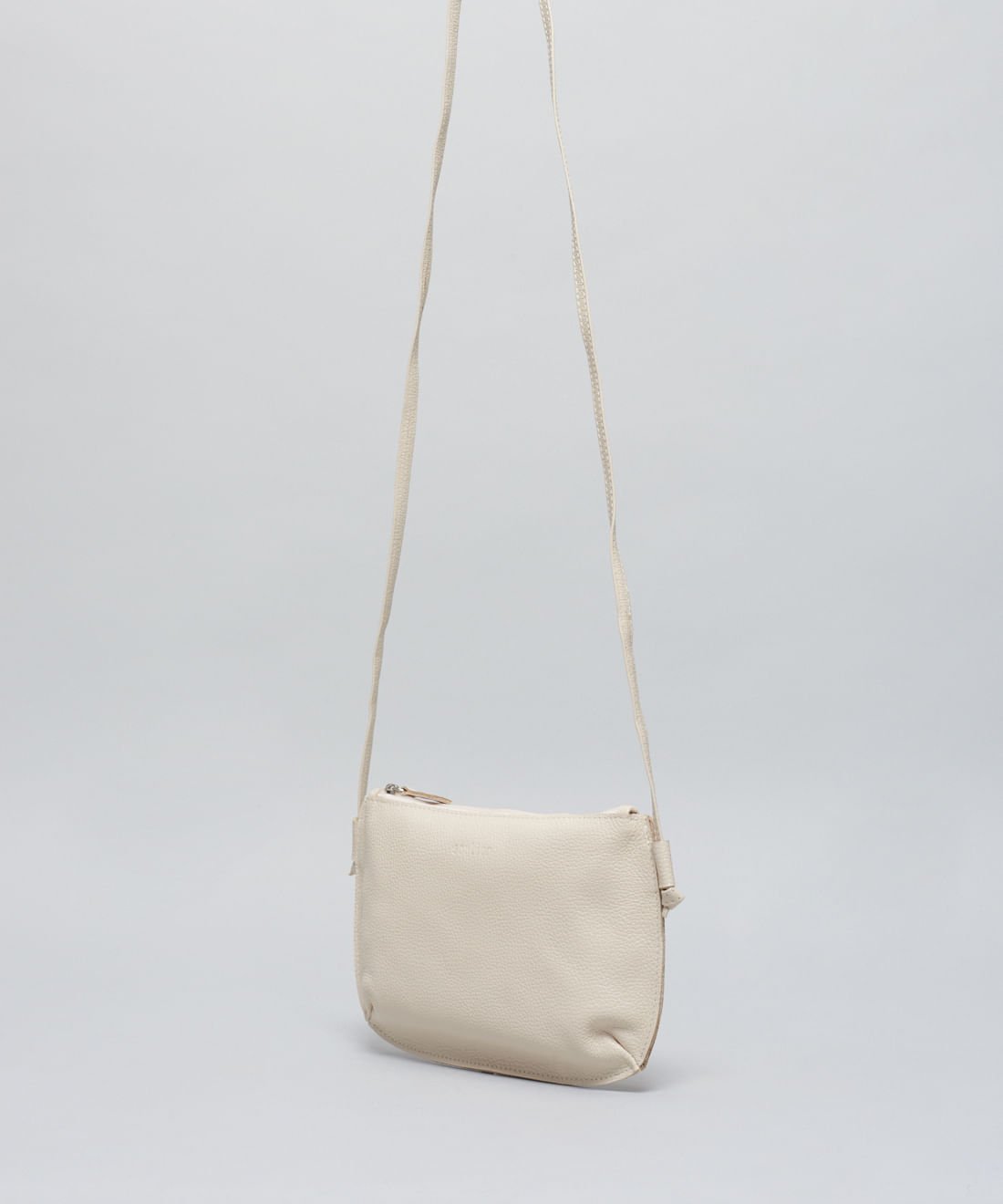 Bolsa Castanha De Couro - Offwhite Branco 4