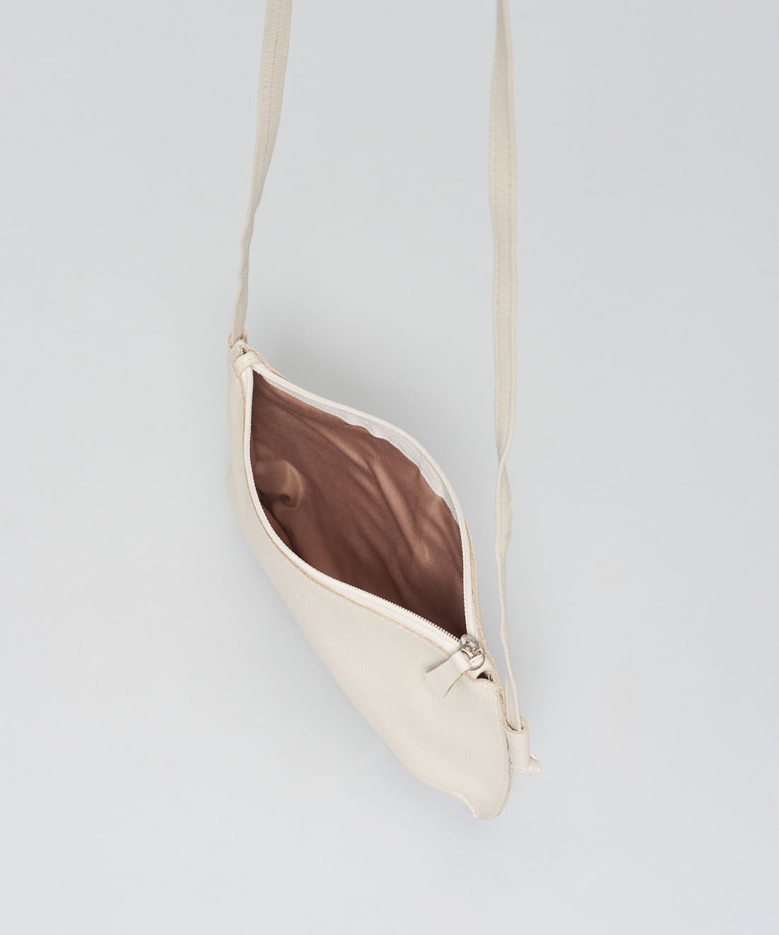 Bolsa Castanha De Couro - Offwhite Branco 5