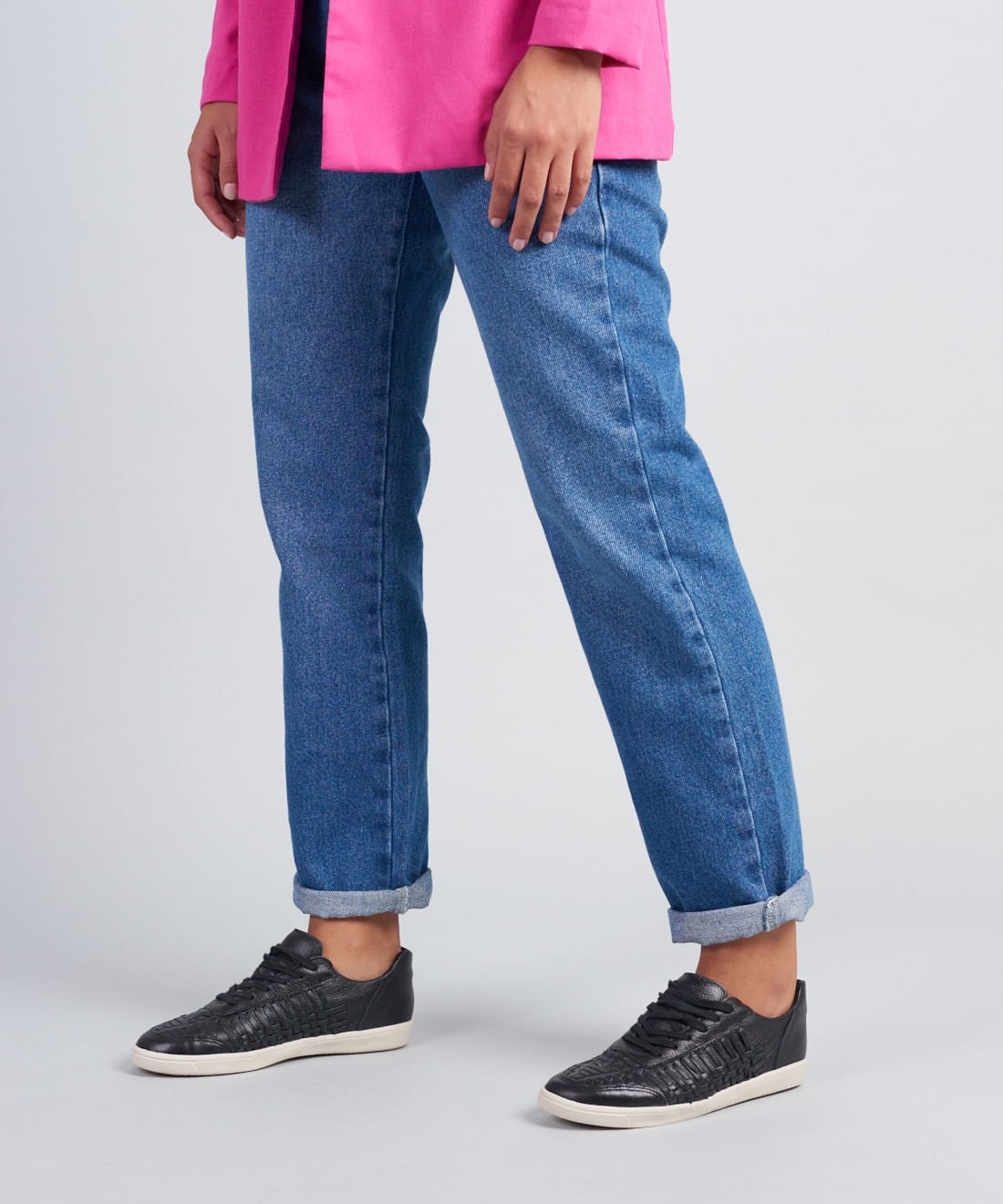 Tênis Couro Tresse - Preto Preto 5