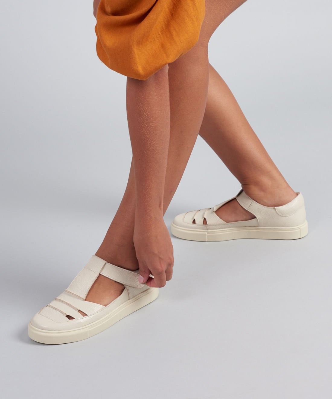 Tenis Aberto Recortes - Offwhite Branco 5