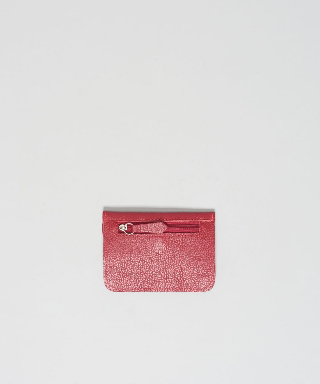 Porta Cartao Couro Basico - Bordo Bordô 2