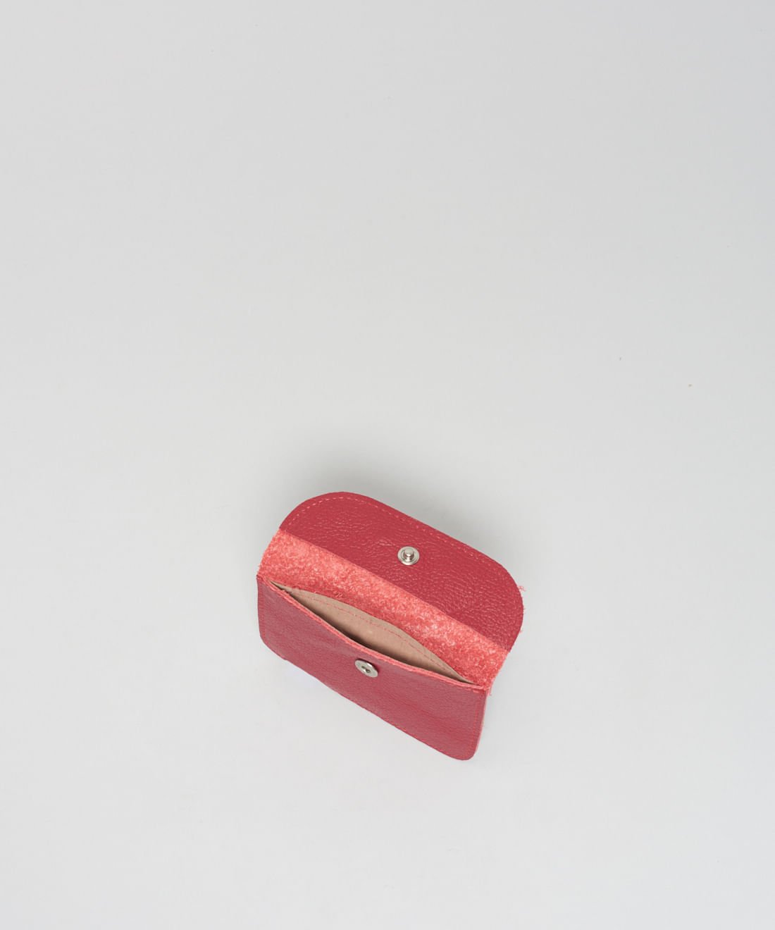 Porta Cartao Couro Basico - Bordo Bordô 3