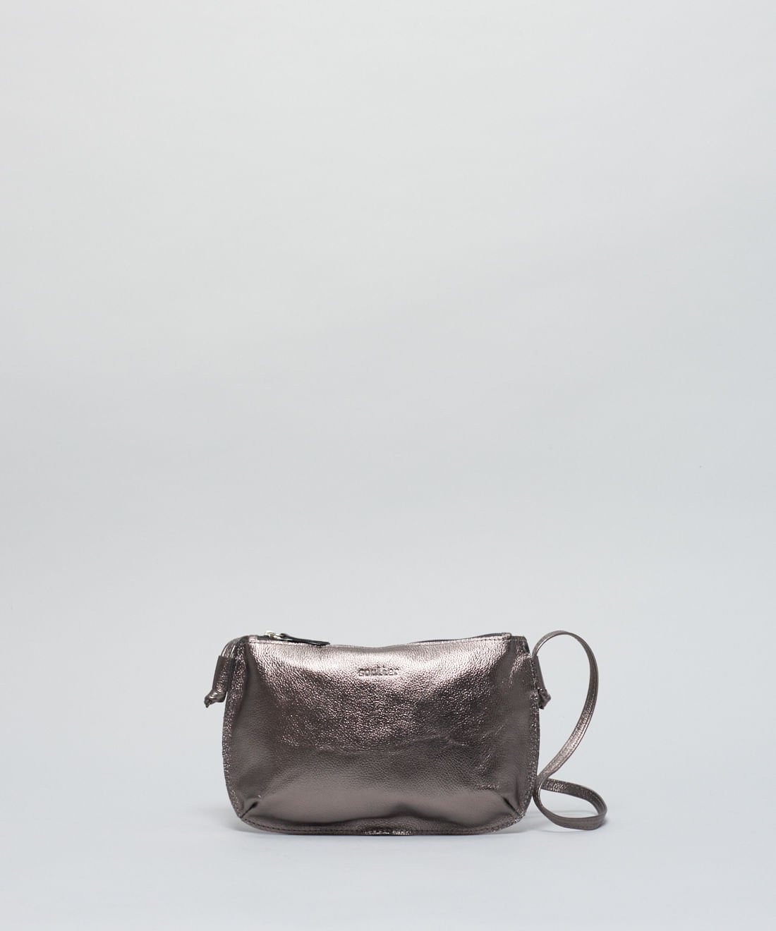 Bolsa Castanha De Couro - Onix Prata 2