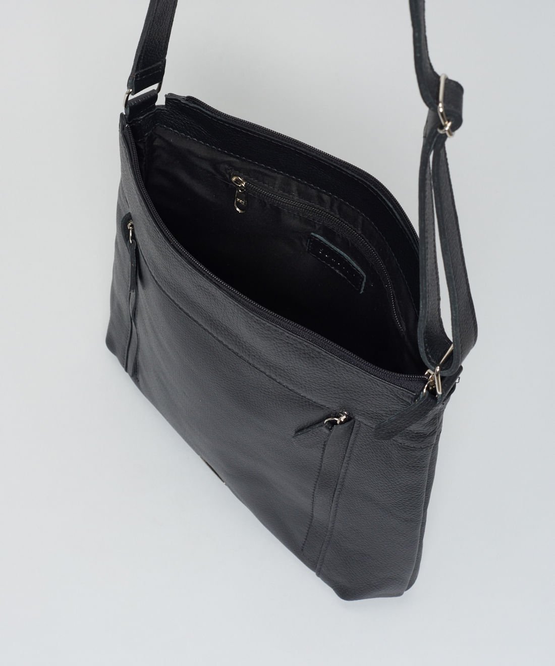 Bolsa m Couro Natália - Preto Preto 4