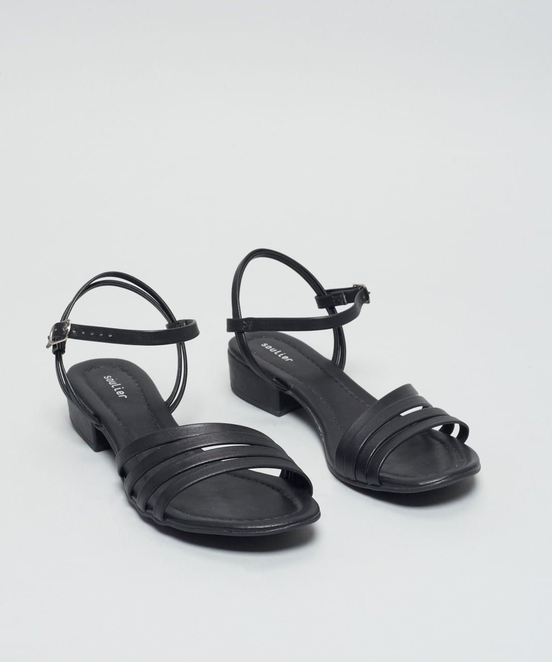 Rasteira Saltinho Nat - Preto Preto 2