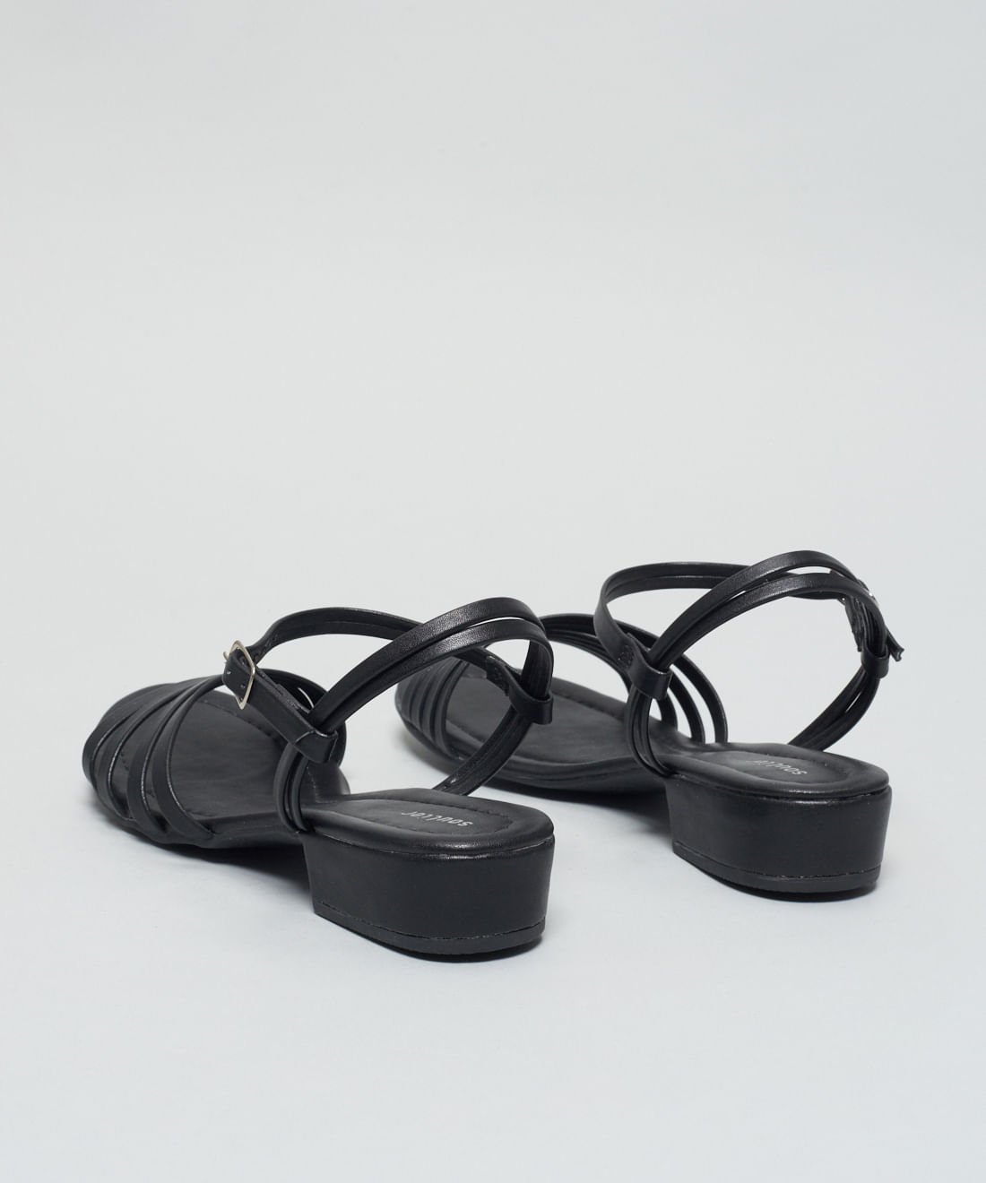 Rasteira Saltinho Nat - Preto Preto 3