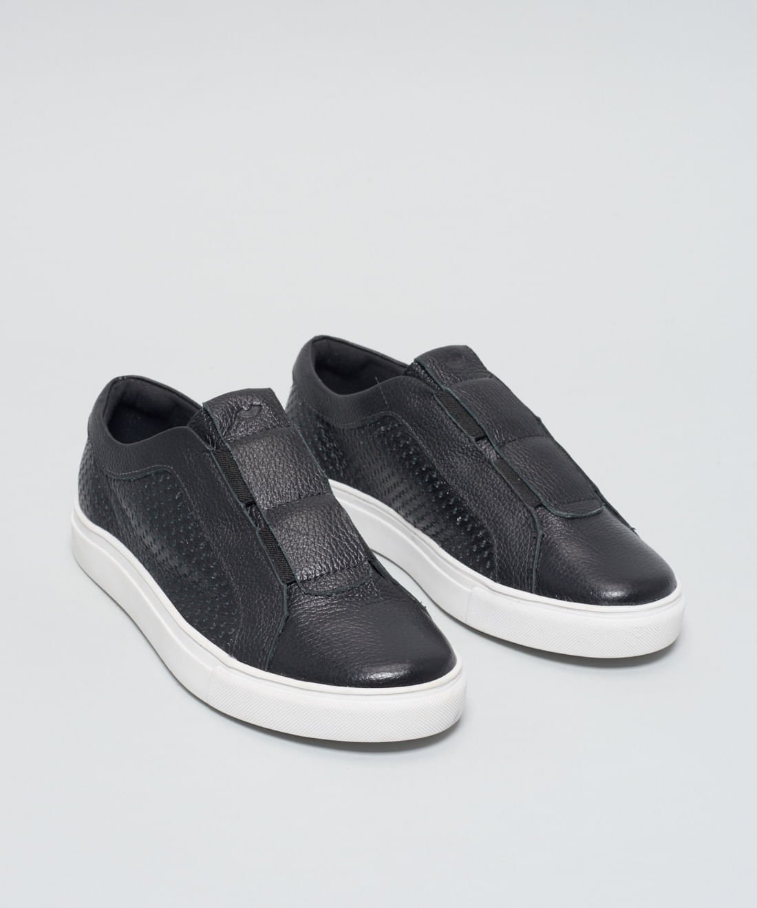 Tenis Elastico Perfuros - Preto Preto 2