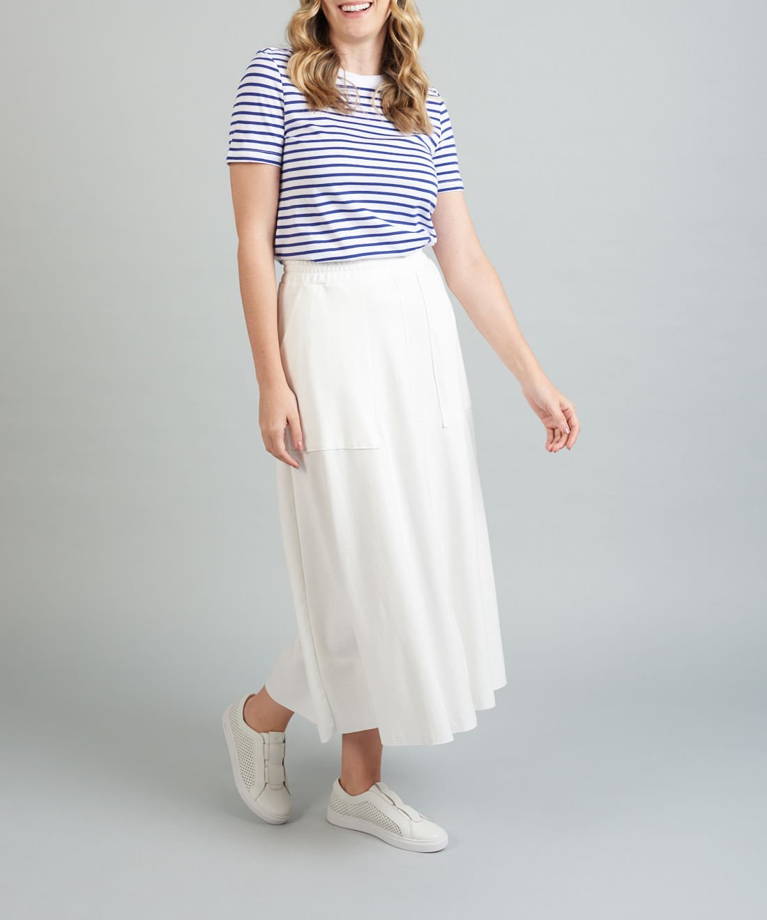 Tenis Elastico Perfuros - Branco Branco 5