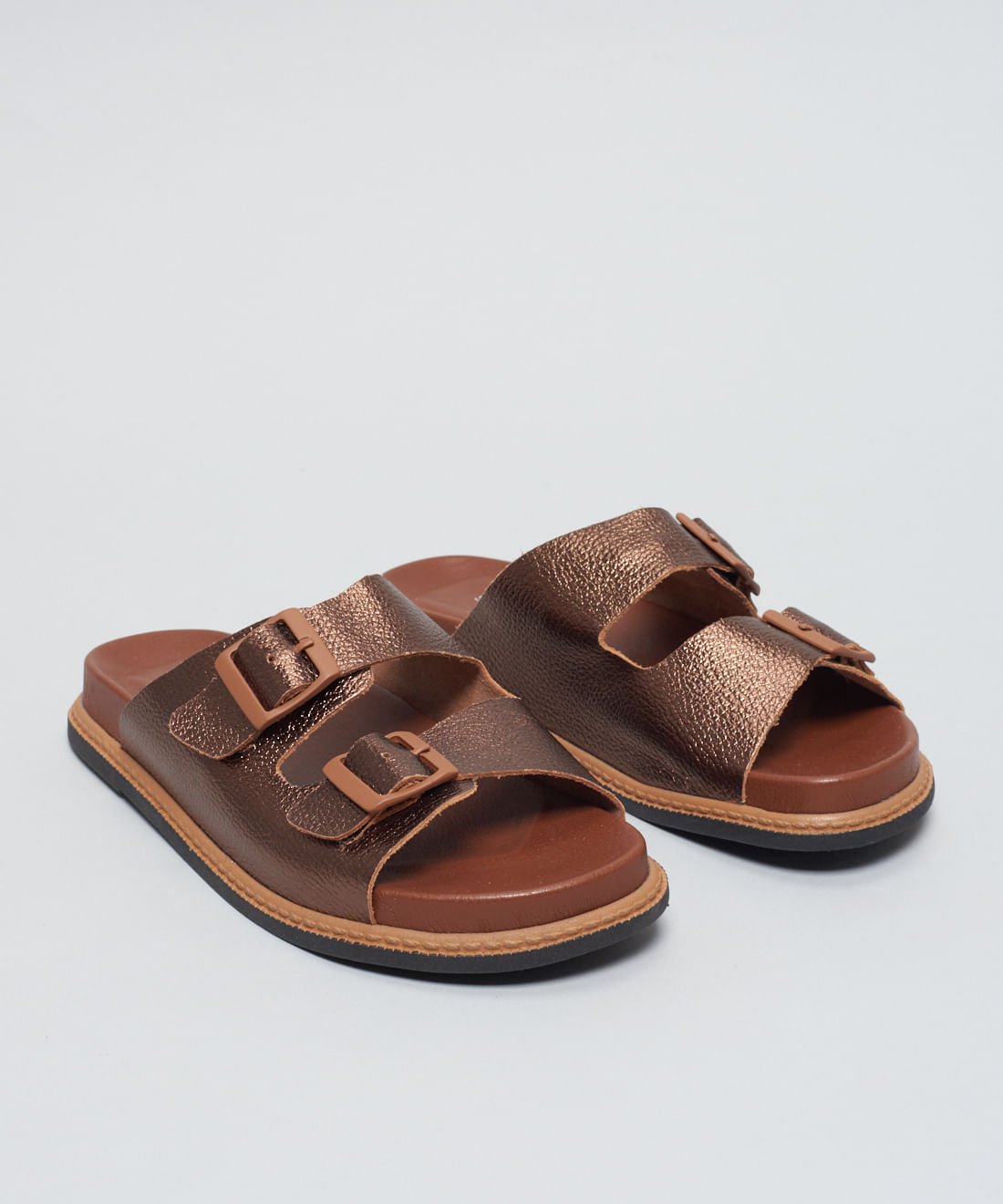 Rasteira Anatomica Vira - Bronze Marrom 2